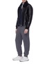 Figure View - Click To Enlarge - STELLA MCCARTNEY - 'Liam' faux shearling and leather biker jacket