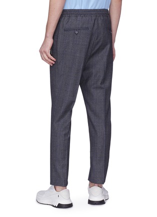 Back View - Click To Enlarge - STELLA MCCARTNEY - Check plaid wool jogging pants