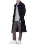 Figure View - Click To Enlarge - STELLA MCCARTNEY - Camouflage print check plaid wool jogging pants