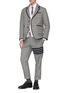 Figure View - Click To Enlarge - THOM BROWNE  - Houndstooth down puffer soft blazer