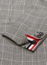 Detail View - Click To Enlarge - THOM BROWNE  - Stripe sleeve houndstooth check plaid blazer