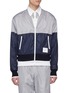 Main View - Click To Enlarge - THOM BROWNE  - Colourblock ripstop bomber jacket