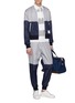 Figure View - Click To Enlarge - THOM BROWNE  - Colourblock ripstop bomber jacket