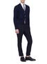 Figure View - Click To Enlarge - THOM BROWNE  - Patch pocket wool rib knit cardigan