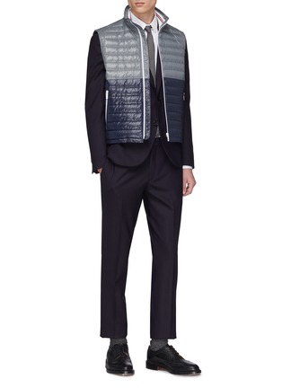 Figure View - Click To Enlarge - THOM BROWNE  - Colourblock down puffer vest