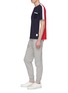 Figure View - Click To Enlarge - THOM BROWNE  - Button outseam colourblock chest pocket T-shirt