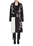 Main View - Click To Enlarge - HAIDER ACKERMANN - 'Leonotis' contrast panel floral jacquard coat