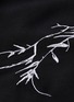  - HAIDER ACKERMANN - Leaf embroidered satin panel sleeveless crepe dress