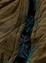  - HAIDER ACKERMANN - Leaf embroidered stripe sleeve quilted bomber jacket