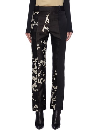 Main View - Click To Enlarge - HAIDER ACKERMANN - 'Leonotis' floral embroidered patchwork pants