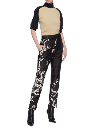 Figure View - Click To Enlarge - HAIDER ACKERMANN - 'Leonotis' floral embroidered patchwork pants