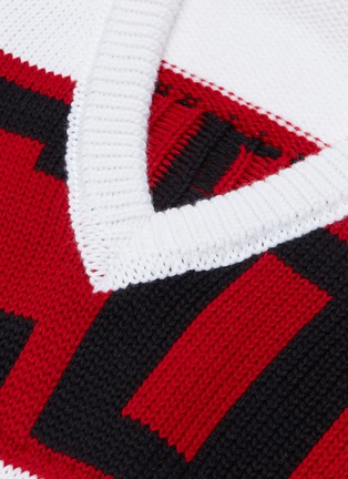  - GCDS - Colourblock logo intarsia wool-dralon® sweater