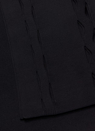 Detail View - Click To Enlarge - ROLAND MOURET - 'Felthorpe' cutout peak panel skirt