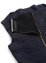 Detail View - Click To Enlarge - ROLAND MOURET - 'Zonda' raindrop Lurex jacquard sleeveless dress