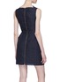 Back View - Click To Enlarge - ROLAND MOURET - 'Zonda' raindrop Lurex jacquard sleeveless dress