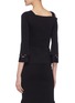 Back View - Click To Enlarge - ROLAND MOURET - 'Newsholme' cutout cuff asymmetric top