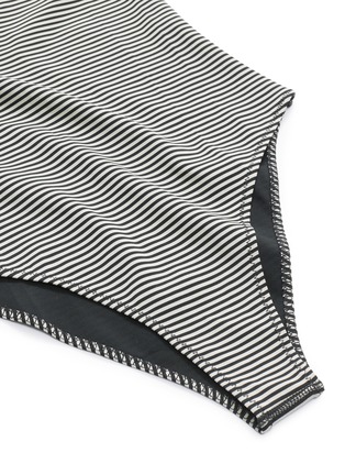  - MARYSIA - 'Adelaide' reversible stripe one-piece strapless swimsuit