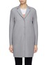 Main View - Click To Enlarge - HARRIS WHARF LONDON - Virgin wool melton polaire cocoon coat