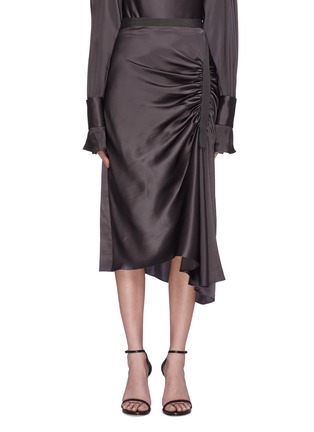 Main View - Click To Enlarge - CHRISTOPHER ESBER - Ruched silk satin skirt