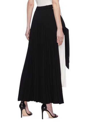 Back View - Click To Enlarge - CHRISTOPHER ESBER - 'Charli' sash tie pleated skirt