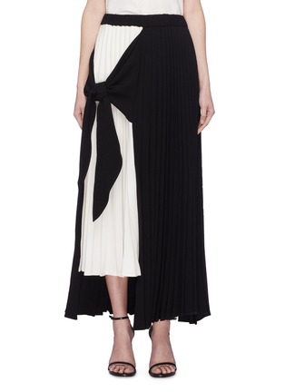 Main View - Click To Enlarge - CHRISTOPHER ESBER - 'Charli' sash tie pleated skirt