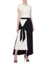 Figure View - Click To Enlarge - CHRISTOPHER ESBER - 'Charli' sash tie pleated skirt