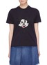 Main View - Click To Enlarge - SANDRINE ROSE - 'The Two Hundred' graphic embroidered T-shirt