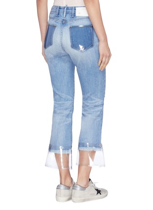 Back View - Click To Enlarge - 72877 - 'Bellatula' PVC cuff cropped jeans