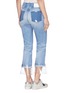 Back View - Click To Enlarge - 72877 - 'Bellatula' PVC cuff cropped jeans