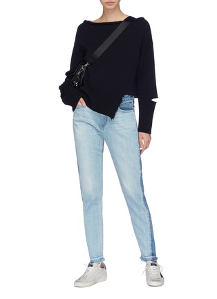 Figure View - Click To Enlarge - 72877 - 'Tina' colourblock jeans
