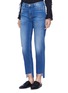 Front View - Click To Enlarge - FRAME - 'Le Nouveau Straight' staggered cuff jeans