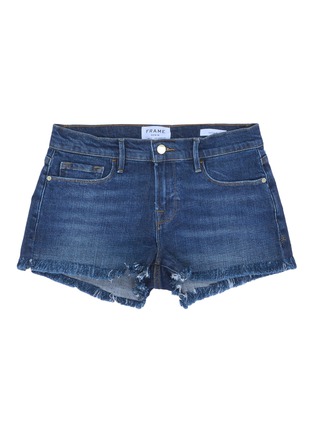 Main View - Click To Enlarge - FRAME - 'Le Cut Off' frayed denim shorts