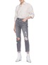 Figure View - Click To Enlarge - FRAME - 'Le Original' frayed cuff ripped jeans