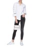 Figure View - Click To Enlarge - FRAME - 'Le Skinny de Jeanne Crop' ripped jeans