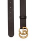 Detail View - Click To Enlarge - GUCCI - GG logo buckled leather belt