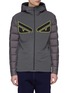 Main View - Click To Enlarge - FENDI SPORT - 'Bag Bugs' appliqué hooded down puffer jacket