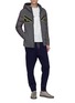 Figure View - Click To Enlarge - FENDI SPORT - 'Bag Bugs' appliqué hooded down puffer jacket