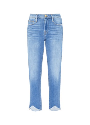 Main View - Click To Enlarge - FRAME - 'Le Nouveau Straight' sweetheart cuff jeans