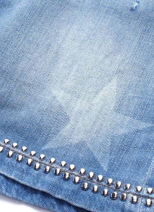 Detail View - Click To Enlarge - FRAME - 'Le Mini' star print stud denim skirt