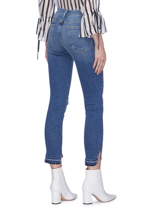 Back View - Click To Enlarge - FRAME - 'Le High Skinny' staggered cuff jeans