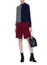 Figure View - Click To Enlarge - SONIA RYKIEL - Wool-cashmere knit Bermuda shorts