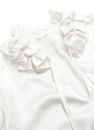  - SONIA RYKIEL - Ruffle collar satin top