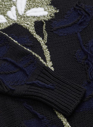  - SONIA RYKIEL - Floral reverse intarsia turtleneck sweater