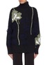 Main View - Click To Enlarge - SONIA RYKIEL - Floral reverse intarsia turtleneck sweater