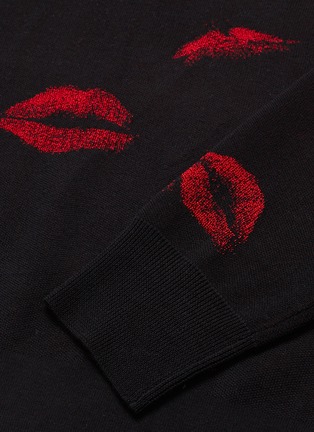  - SONIA RYKIEL - Lips intarsia wool blend sweater