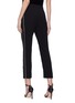Back View - Click To Enlarge - SONIA RYKIEL - Strass stripe outseam crepe pants