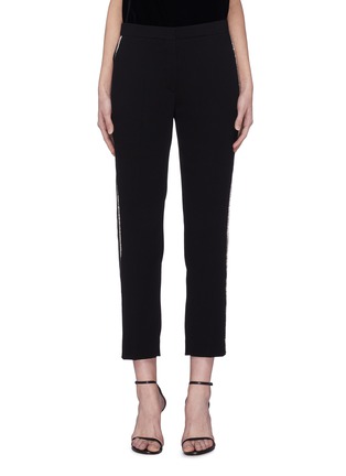 Main View - Click To Enlarge - SONIA RYKIEL - Strass stripe outseam crepe pants
