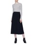 Figure View - Click To Enlarge - SONIA RYKIEL - Stripe knit skirt