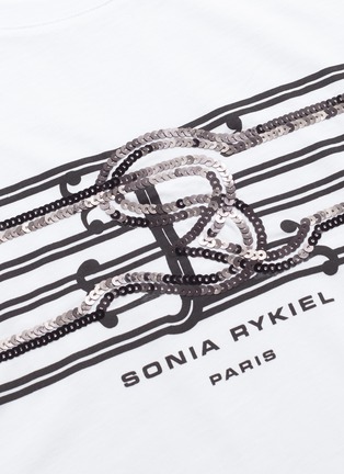  - SONIA RYKIEL - Sequin logo print T-shirt