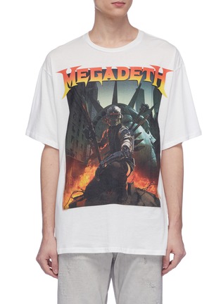 Main View - Click To Enlarge - R13 - Megadeth' graphic print oversized T-shirt